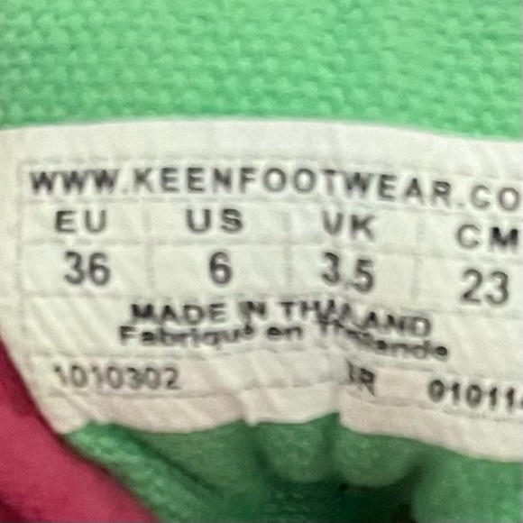 KEEN Floral Maderas Rose Pink Size 6 EUC - Picture 9 of 9